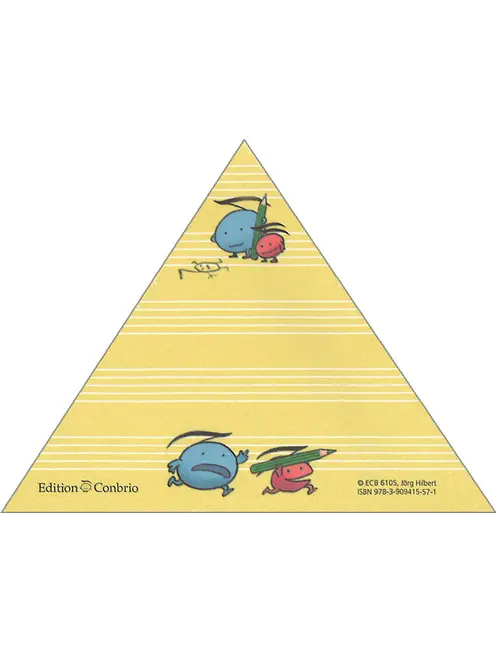 Haftnotizblock Musik-Dreieck